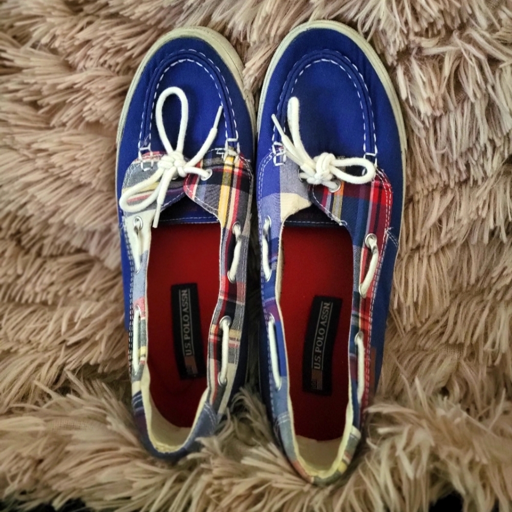 Polo Plaid boat shoes